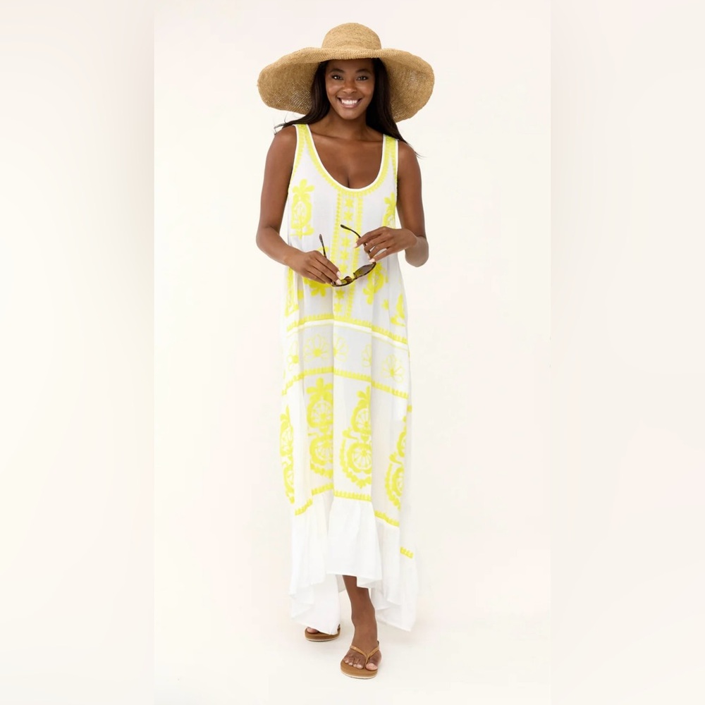 Hiho Embroidered Maxi Dress NWT Size S/M